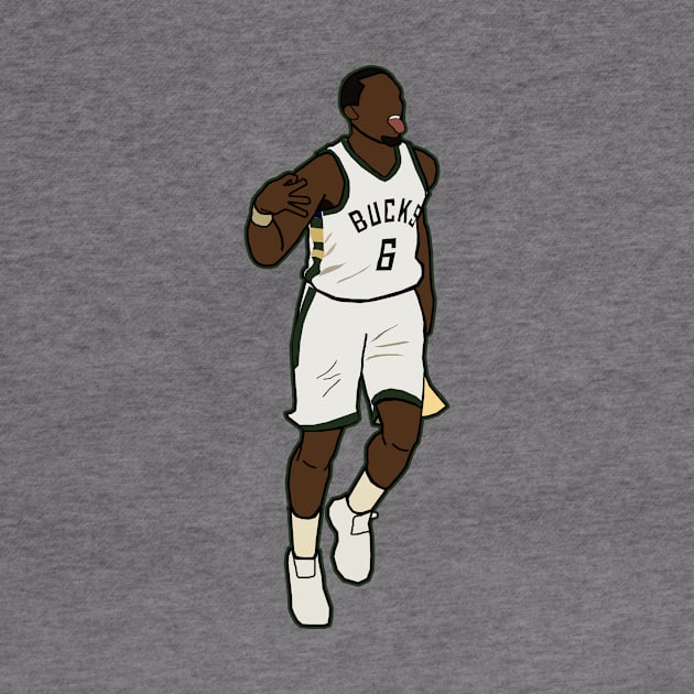 Eric Bledsoe 3 Point Celebration - NBA Milwaukee Bucks by xavierjfong